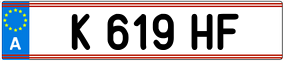 Trailer License Plate